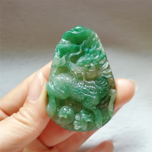 收藏南阳独山玉麒麟吊坠送证书