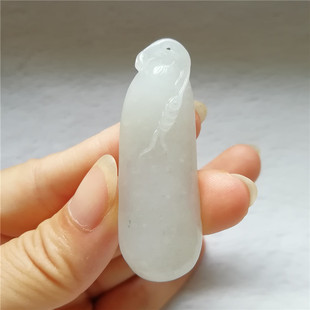 收藏天然玉石独山玉吊坠玉器冰种独玉福寿金瓜玉佩福瓜玉坠项链秒