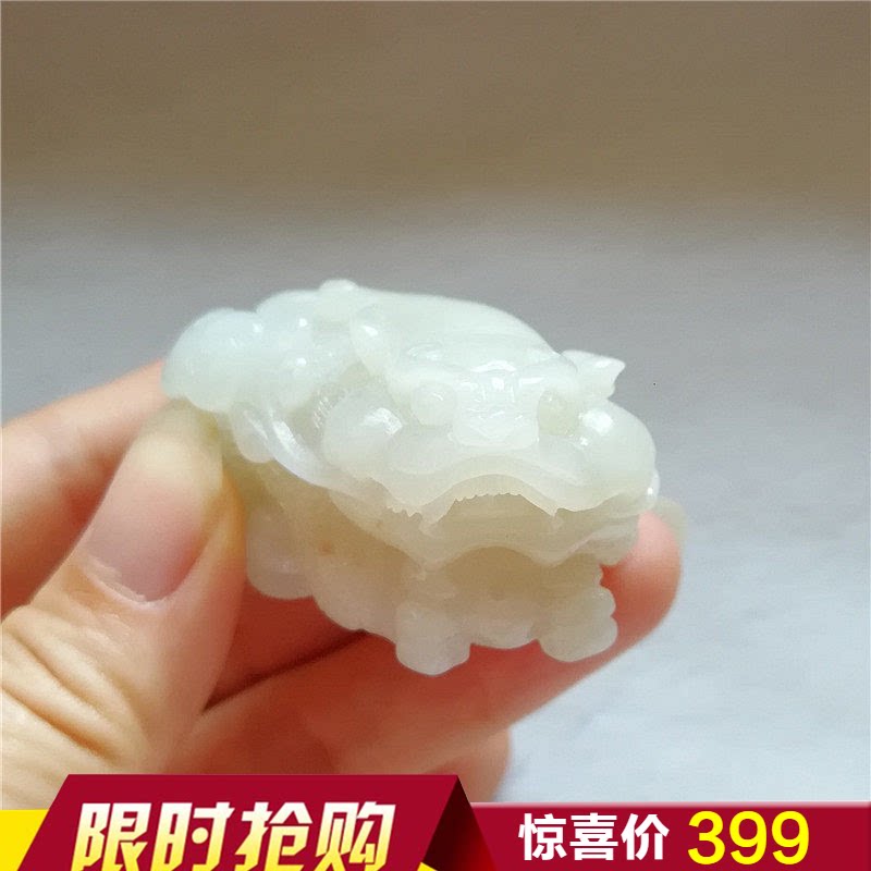 收藏天然玉石独山玉貔貅挂件南阳玉独玉福到神兽玉佩吊坠小把件秒