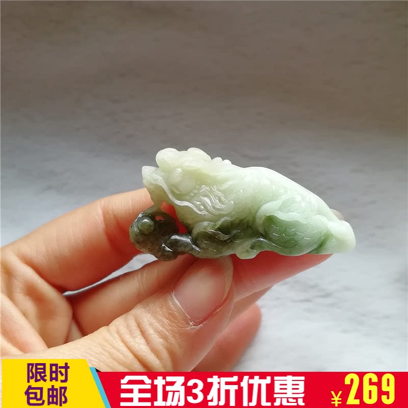 收藏天然玉石独山玉吊坠老坑南阳玉独玉貔貅挂件神兽玉佩项链孤品