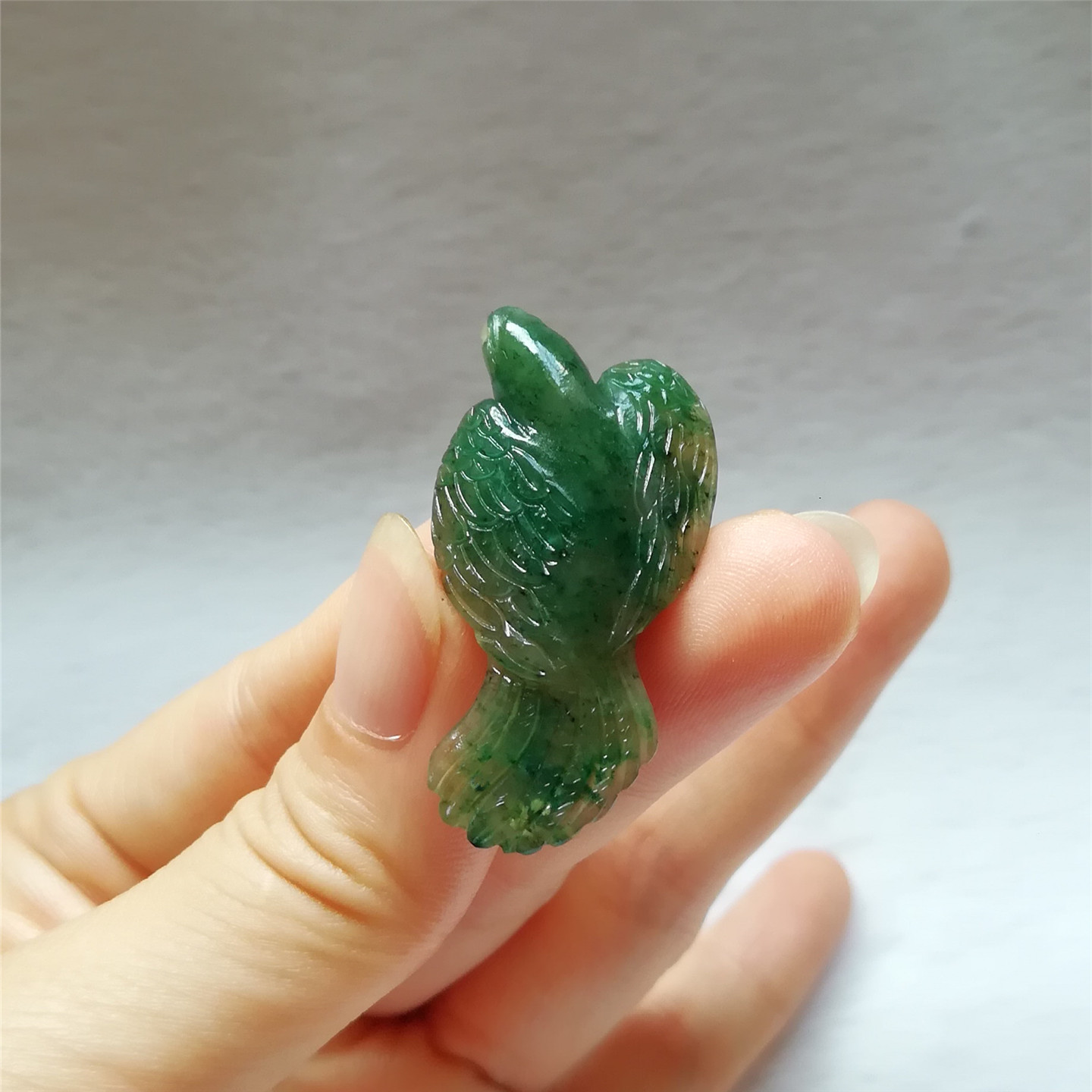 收藏天然玉石独山玉吊坠南阳玉独玉喜鹊挂件喜事连连玉佩吉祥福到
