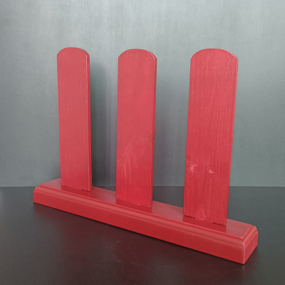 联排木头牌架实木纸牌位底座排位签托3/5/9/11连水陆法会功得牌签