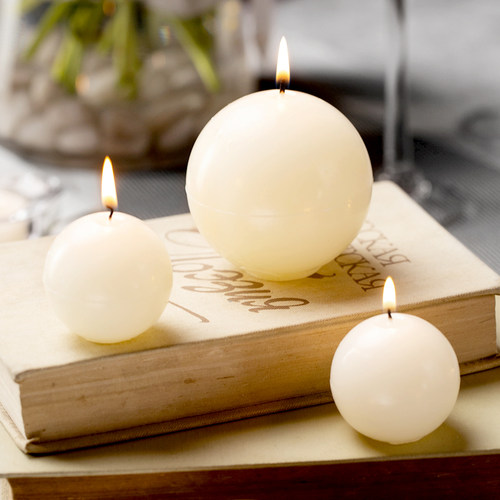 欧式蜡烛杯浪漫蜡烛圆球状蜡烛台圆球蜡烛无烟蜡烛生日装扮道具