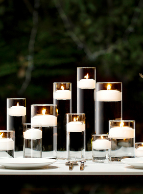 耐高温欧式烛台婚礼酒店宴会摆件浪漫烛光晚餐蜡烛生日派对氛围感
