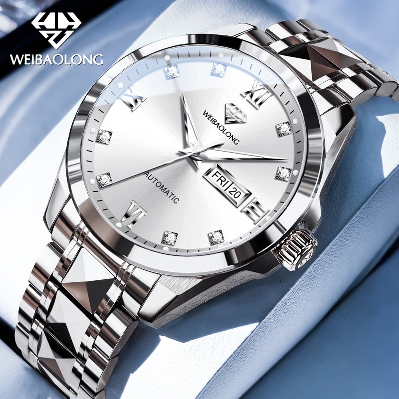 镶真钻石瑞士2026新款男士手表机械中正品高端老年人送爸爸款名牌