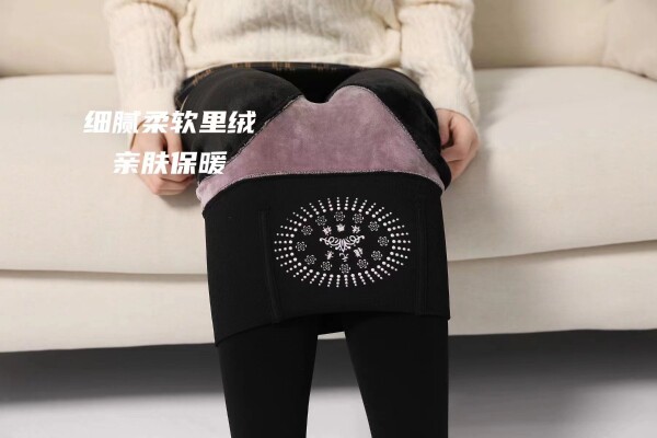 加厚棉裤艾芘基妮女加绒防寒