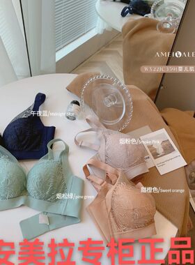 安美拉滋养罩聚拢收副乳蕾丝莫代尔蚕丝丰满性感透气吸汗调整型款