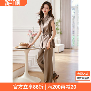 都市休闲套装 沫晗依美宽松气质舒适显瘦时尚 新款 女2026夏季 女 套装