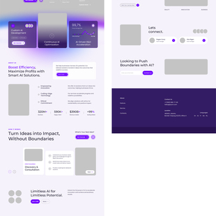 單頁AI技術企業網站原型設計 需添加圖片 sketch figma格式