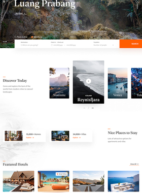 响应式设计共45页精美旅游和预订网站设计figma源文件