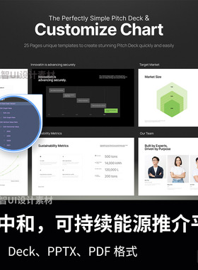 25张碳中和，可持续能源推介平台Fig、Deck、PPTX、PDF格式