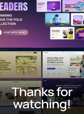 50个时尚的网站英雄标题banner图设计figma源文件