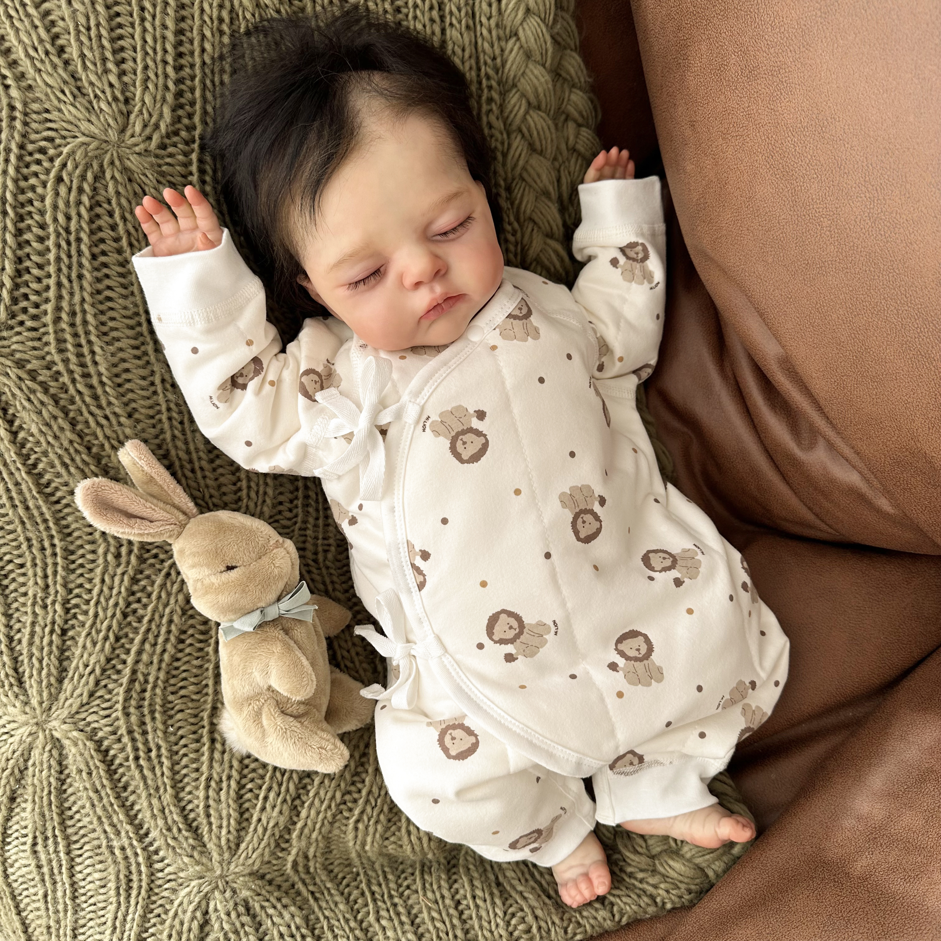 新生婴儿秋冬款夹薄棉连体衣40g