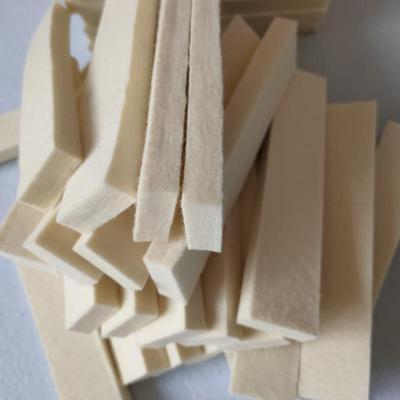 细白羊毛吸油羊毛毡密封条 松软绝缘漆包线包裹工业加厚羊毛毡条