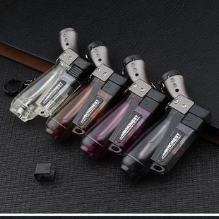 百城充气直冲防风打火机弯头高温小焊枪雪茄喷枪艾灸点火器烧香道