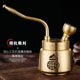 黄铜百福圆筒水烟壶健康过滤水斗壶可拆卸粗支烟丝烟叶通用水烟斗
