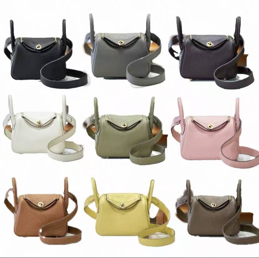 H家全手工蜡线真皮lindy包mini/26琳迪包进口tc皮 单肩斜挎医生包