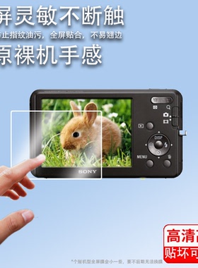 适用于索尼w310相机钢化膜w390屏幕贴膜w100保护膜TX30CCD数码相机w730配件膜索尼hx100高清防爆防刮花