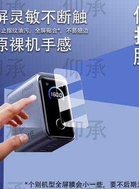 适用于Anker安克160W智显充Pro贴膜新款A2687保护膜B2697/A2697充电器屏幕膜A1695/165W快充非钢化膜