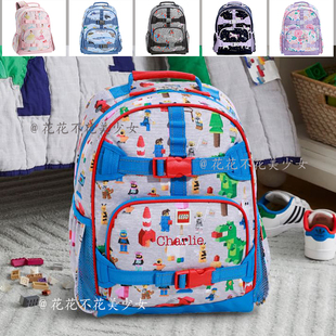 Pottery barn kids美国小学生书包减负护脊超轻便防水一到六年级