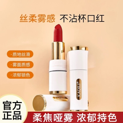 【优质品】法国正品丝雾不沾杯口红哑光持久不掉色润唇膏防水肉桂
