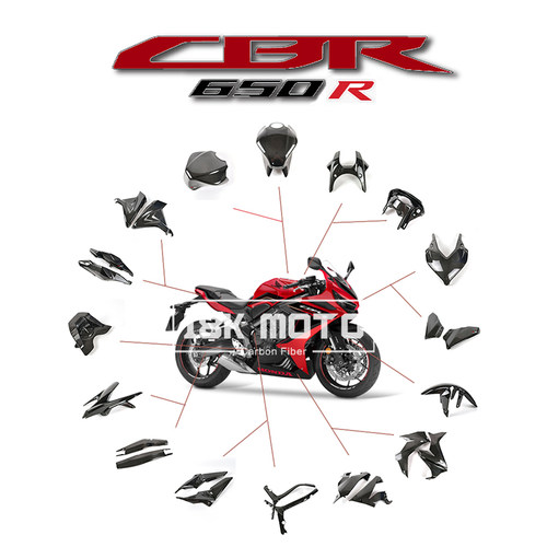 CB650RCBR650R碳纤维改装外壳