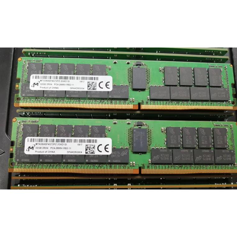 镁光 32G 2RX4 PC4-2666V DDR4 REG 内存 MTA36ASF4G72PZ-2G6D1QG