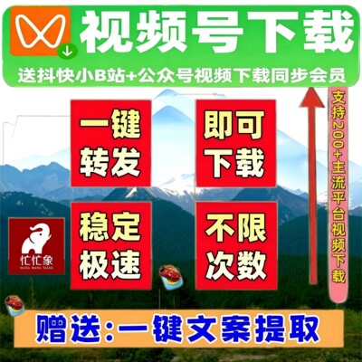 蝴蝶视频号下载工具去水