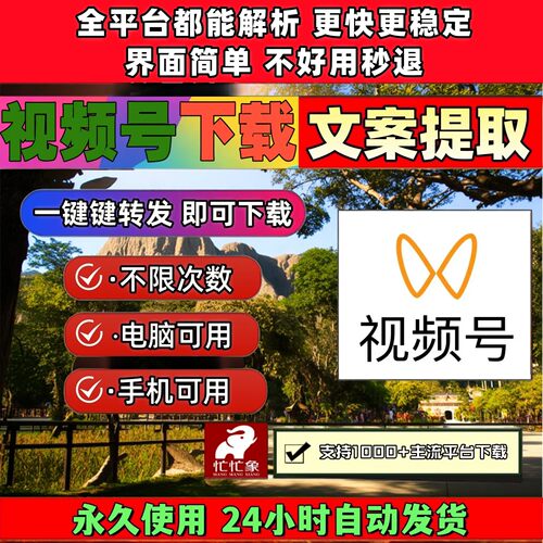 视频号下载工具支持轻松上手公众号视频超清音频导出无配置要求