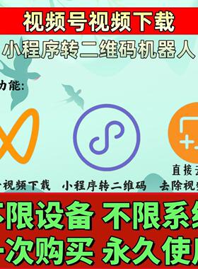 视频号下载小程序公众号网页mp4抓取多功能代下载全自动小红书B站