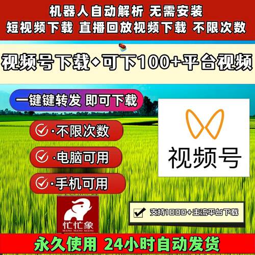 视频号下载工具所有平台万能器手机软件抖音快手电脑神器轻松上手