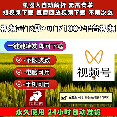 视频号下载工具Win系统多平台长期可用蝴蝶号免安装高清画质西瓜