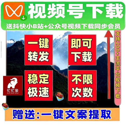 蝴蝶视频号下载工具神器