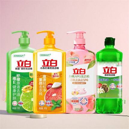 立白洗洁精1kg食品用除菌去油污去异味家用茶籽洗洁精官方正品