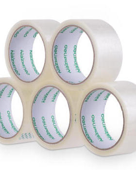 得力33305胶带宽透明快递打包封口大胶布封箱胶纸 45mm*40米 1卷