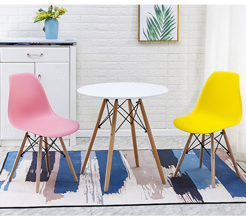 北欧风阳台咖啡奶茶店会客桌椅