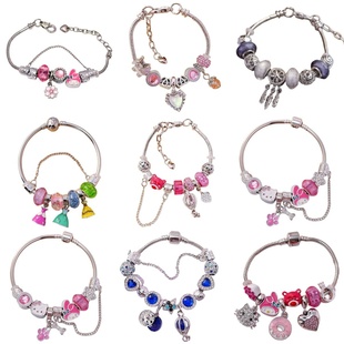 潘家手链潘多天使之翼拉手镯直播爆款高版本DIY可拆卸手饰女