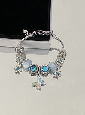 海蓝宝串珠跨境手链多元素潘家