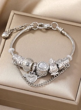 潘家天使之翼手链捕梦网库洛米手串可拆卸DIY饰品配件潘首饰多拉