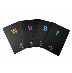 道林加厚笔记本A5随笔黑色字母高级商务办公记事本简约日记本22K