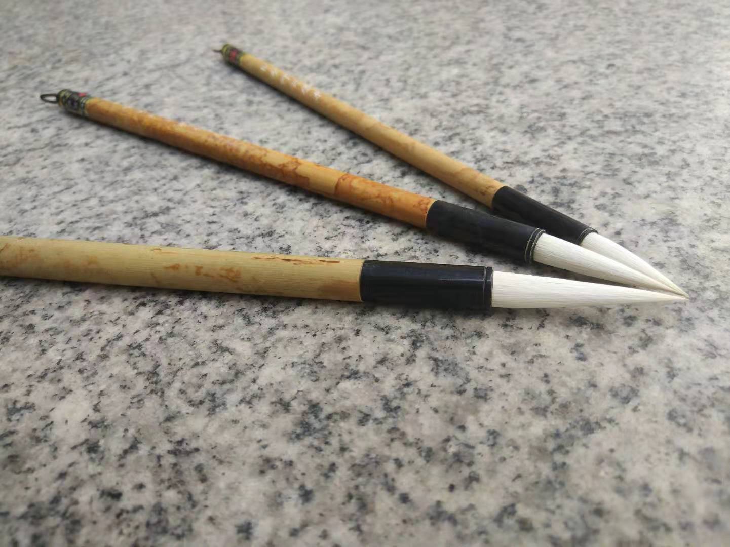 优质软头羊毛羊尾毛笔书法国画