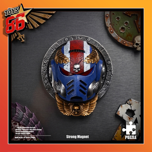 【86TOYS 新品】Puzzle 桂冠泰图斯 战锤40K星际战士2 头盔冰箱贴