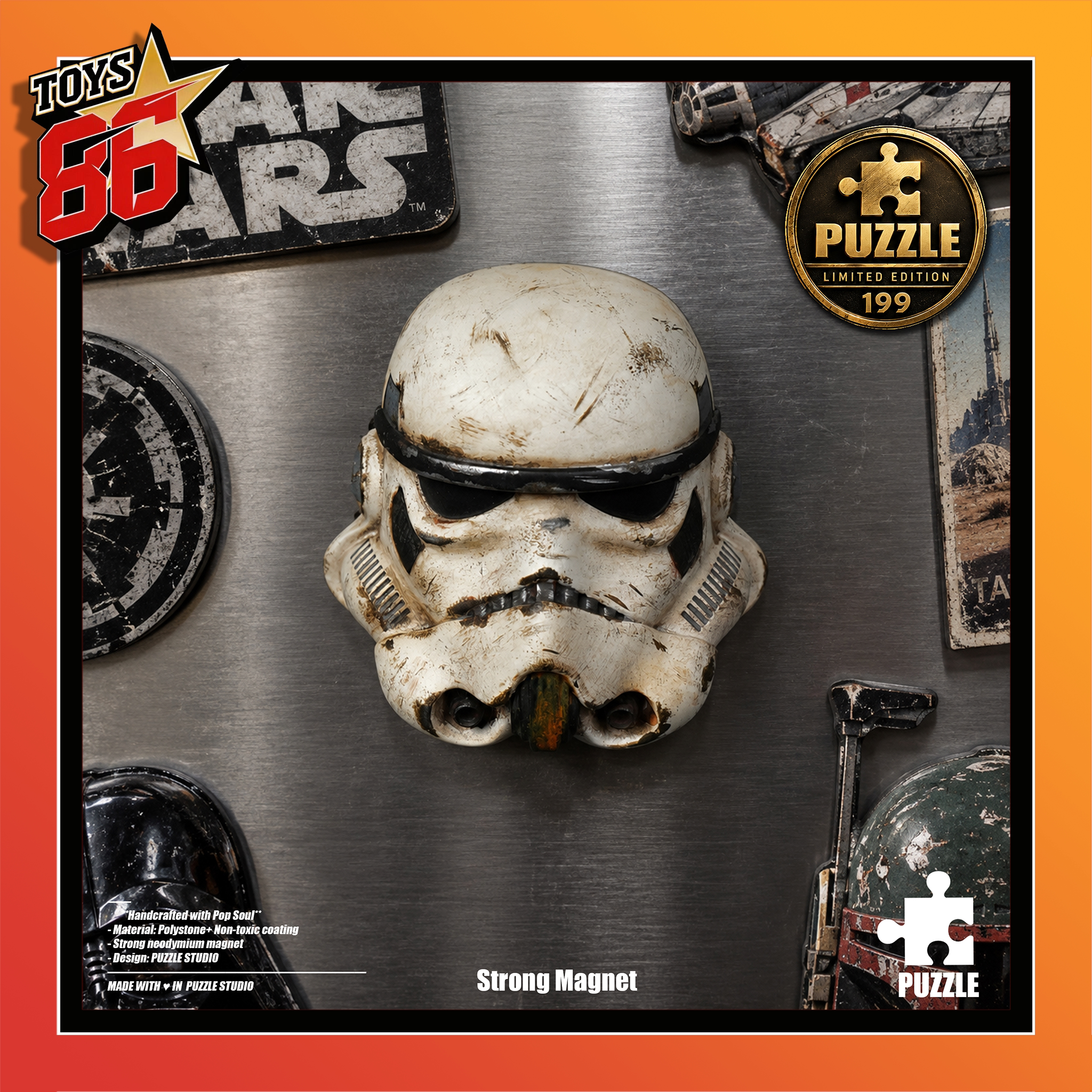 【86toys 定金】PUZZLE 冰箱贴 星球大战 暴风兵 白兵 战损限定版