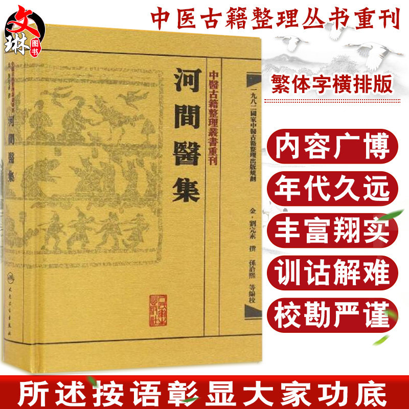 正版 河间医集 中医古籍整理丛书重刊 刘河间(完素)原著 孙洽熙 等校注 金元四大医家 中医临床医论医案 人民卫生出版社