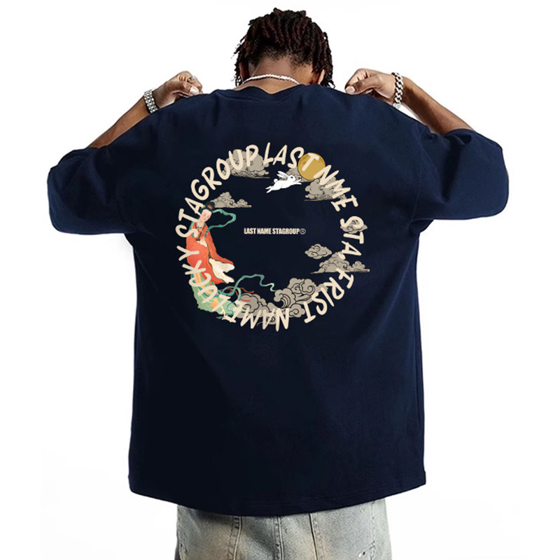 STA美式夏季潮牌字母印花短袖T恤