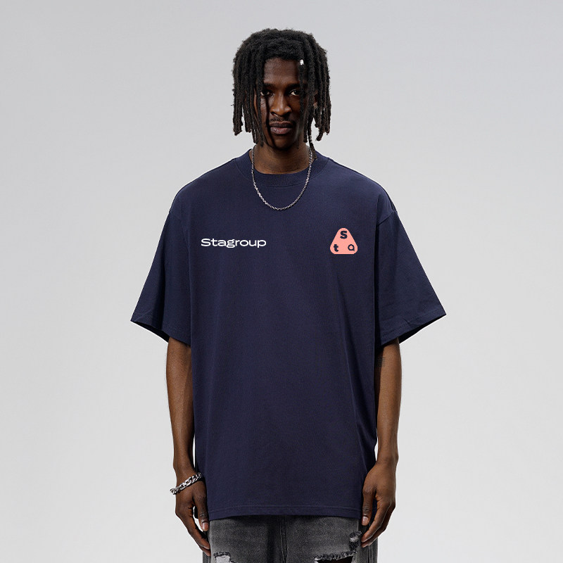 STA美式高街潮牌字母印花宽松T恤