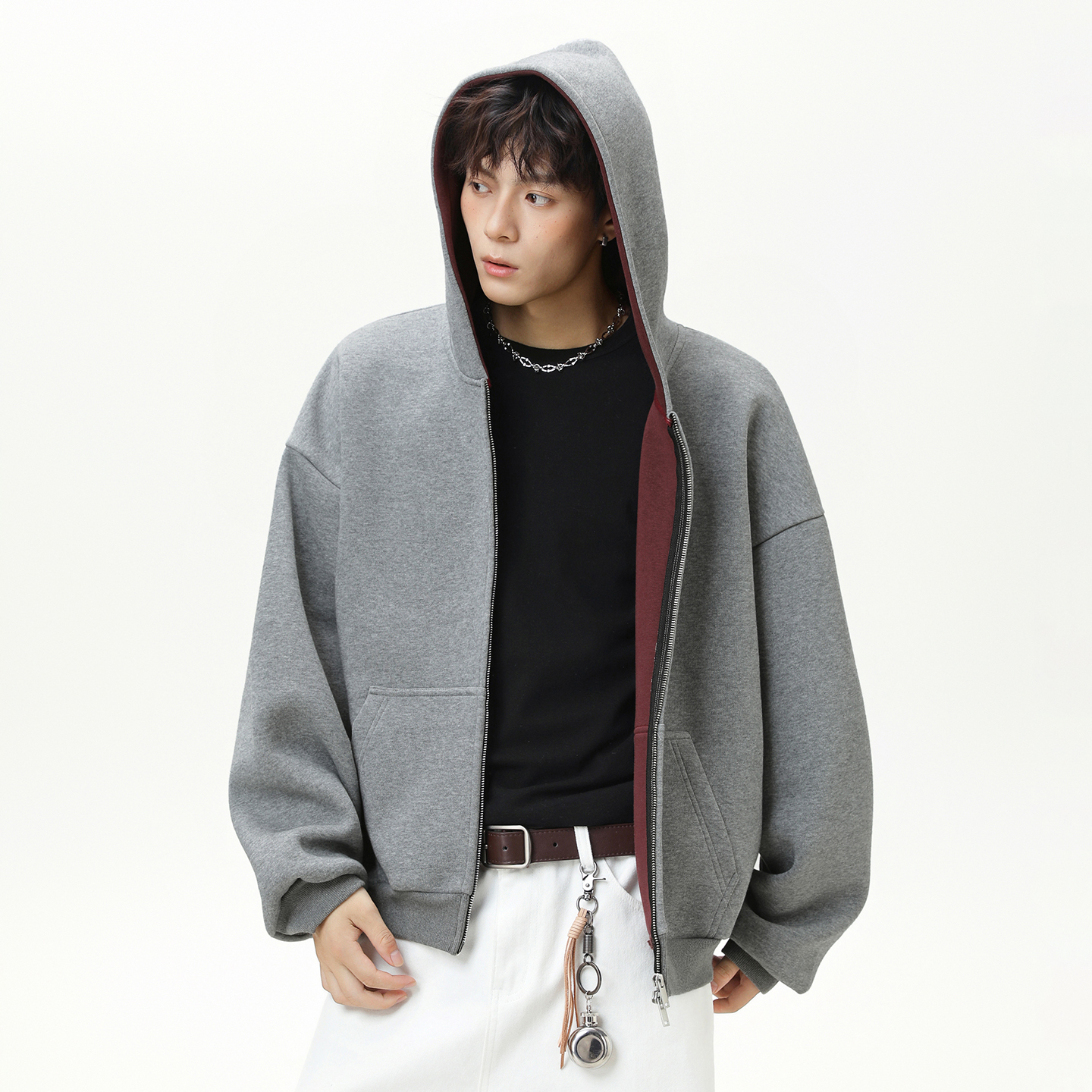 STA秋冬美式连帽卫衣男女外套