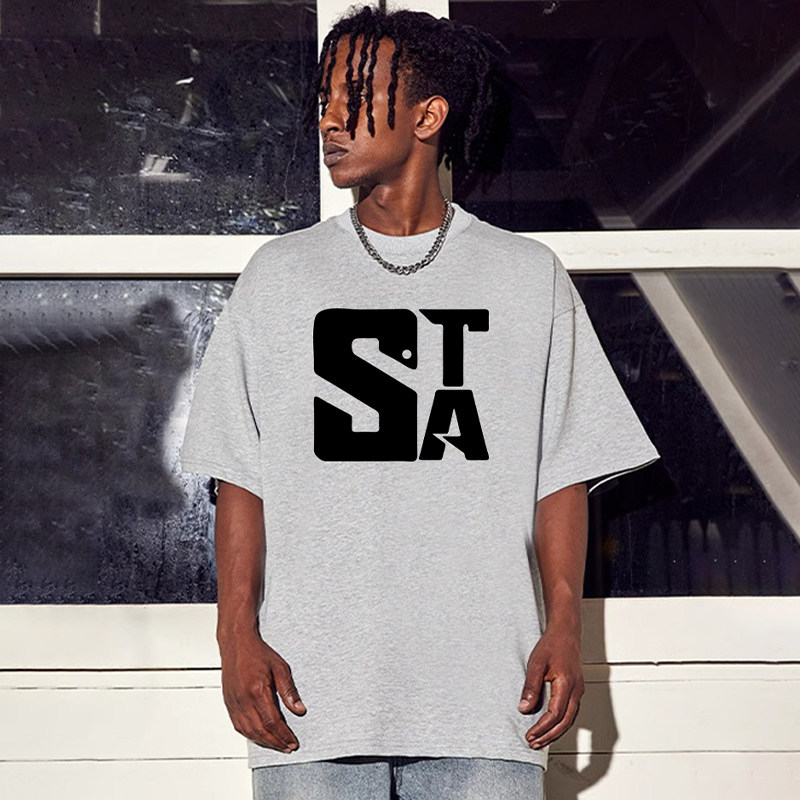 STA纯棉男女基础重磅短袖T恤