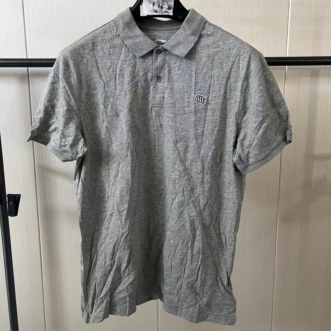《购买前看详情B品》李宁短袖夏季男款休闲时尚翻领Polo衫APLM117