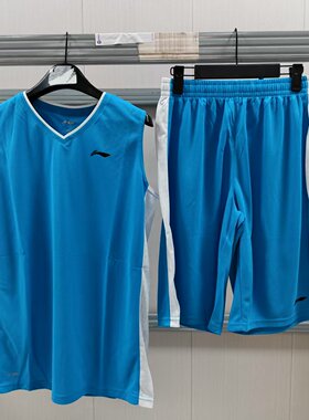 《购买前看详情B品》李宁夏季男童篮球系列运动休闲套装YATM003